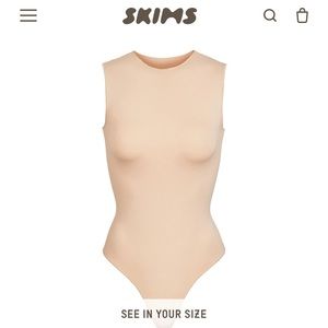 SKIMS Essential Crew Neck Sleeveless Bodysuit